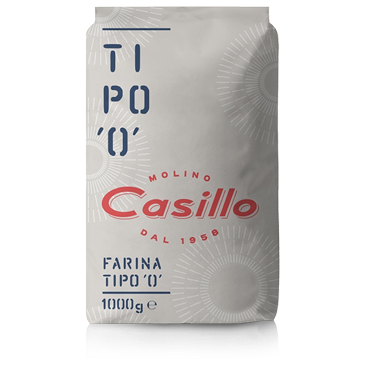 Făină de grâu, Molino Casillo, Tip 0, 1 kg, alb