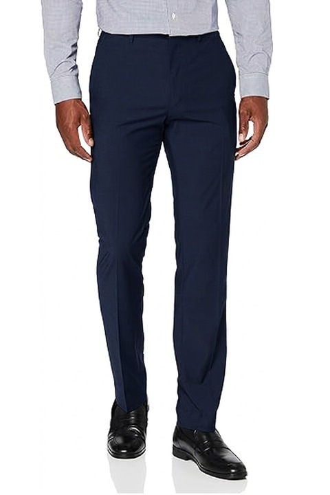 Мъжки официален панталон Hem & Seam *0411389 16037-ROC-9, Slim Fit кройка, Вискоза, W32-L31, Тъмносин