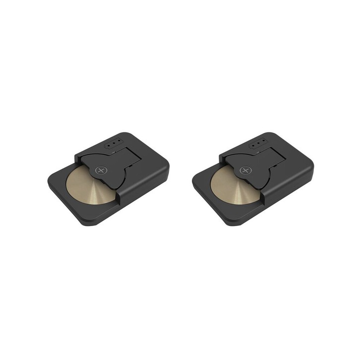 Incarcator pentru baterii buton 2x, negru, plastic