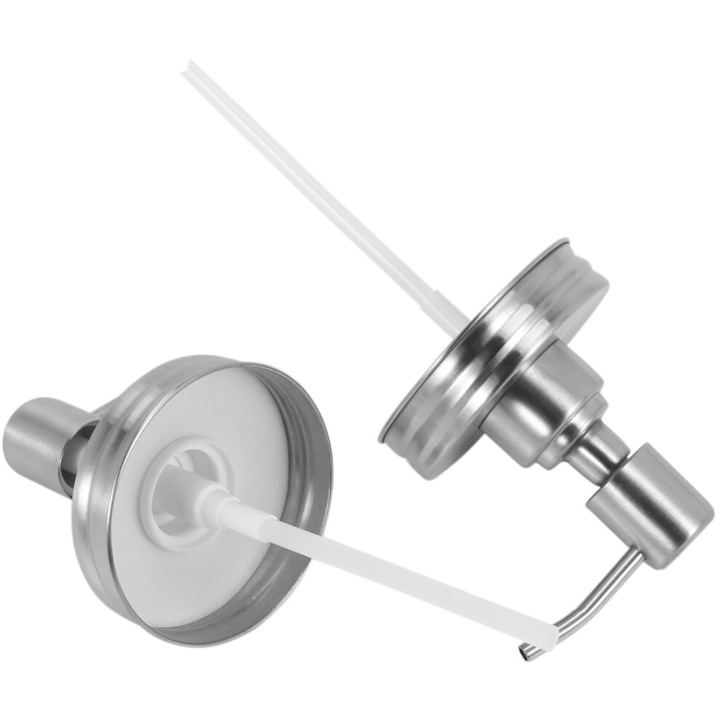 2 db szappanadagoló fedél készlet, rozsdamentes acél, tisztítókefékkel, 73mm
