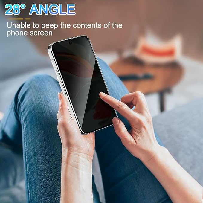 Set 2 Folie Sticla Privacy pentru Honor Magic 8 Pro Oein® – Sticla Securizata 9H+ Anti-Spy 28 Grade, Claritate HD, Tratament Oleofob Electronic, Anti-Amprenta, Sensibilitate Touch Avansata, Acoperire Completa Compatibila cu Husa cu Margini Negre