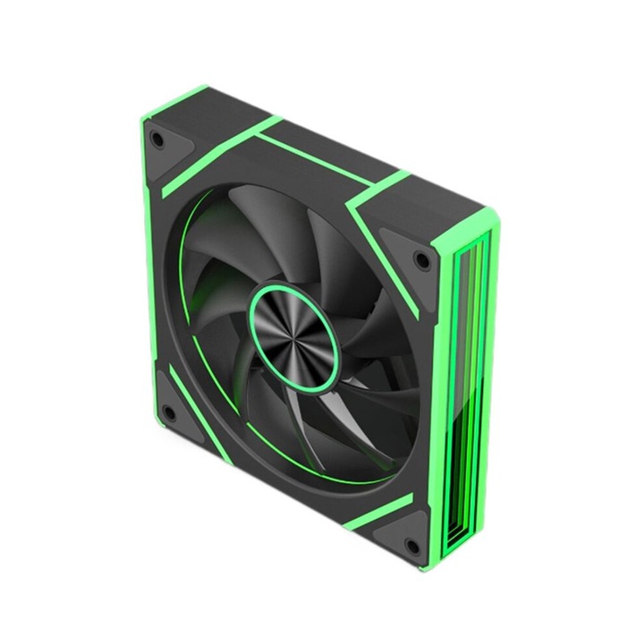 Számítógépház ventilátor 12cm, ARGB, hőmérséklet-szabályozás, csendes, 71 CFM, szett