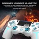 Безжичен контролер за PS4, VIELLAN, С множество светлинни ефекти, Двойна вибрация, 6-осен сензор за движение, Черен