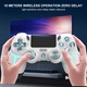 Безжичен контролер за PS4, VIELLAN, С множество светлинни ефекти, Двойна вибрация, 6-осен сензор за движение, Черен