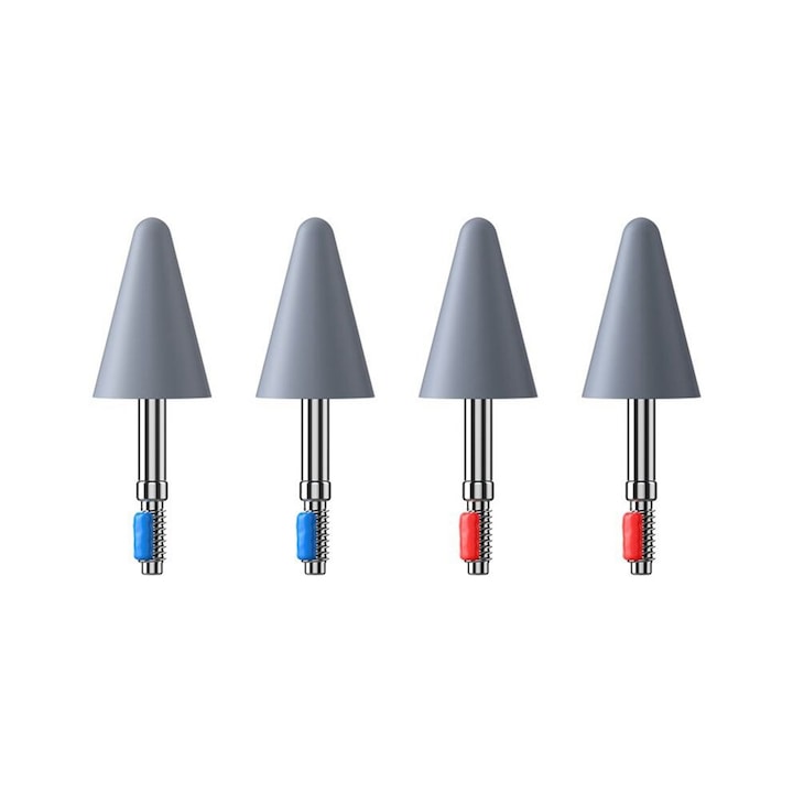 Комплект от 4 накрайника за M-Pencil, 2 сини и 2 червени накрайника, 2.5см