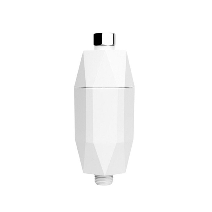 Coloana de dus cu pre-filtru, eliminare clor, inmuiere apa, alb, 1 bucata