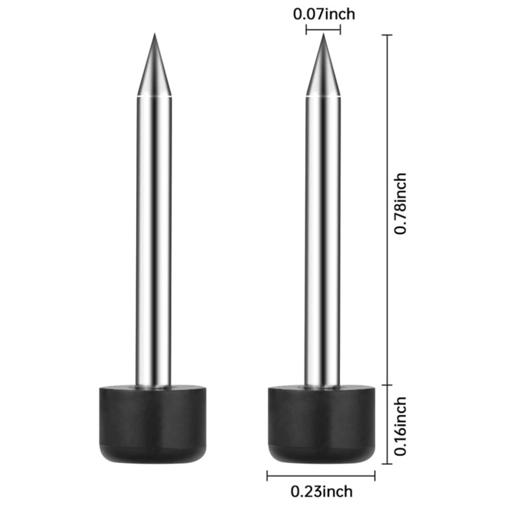 Baguete de sudura din fibra optica, 4 perechi, metal, 20x2mm, negru