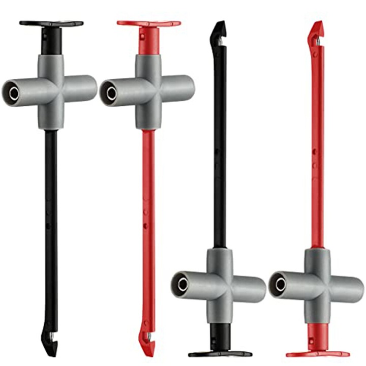 Set 4 Piese Sonde de Perforare pentru Testare Auto, Negru si Rosu, 143mm