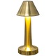 Lampa LED de masa, touch, 3 culori, reglaj intensitate, design metalic premium, incarcare USB-C, gold, auriu