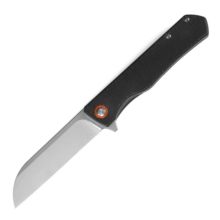 D2 Blade összecsukható zsebkés kempingezéshez és kültéri használatra J-349 Fekete