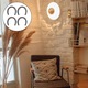 Set de 4 potcoave metalice Hemoton, decor norocos, DIY, 10x15cm