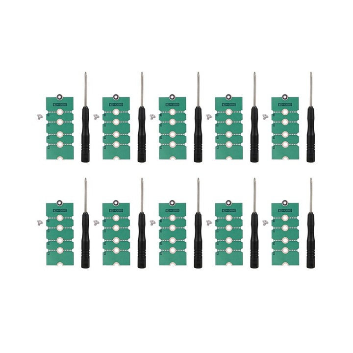 Placa de extensie M.2 SSD, set 10 adaptoare, verde, cu suruburi si surubelnita
