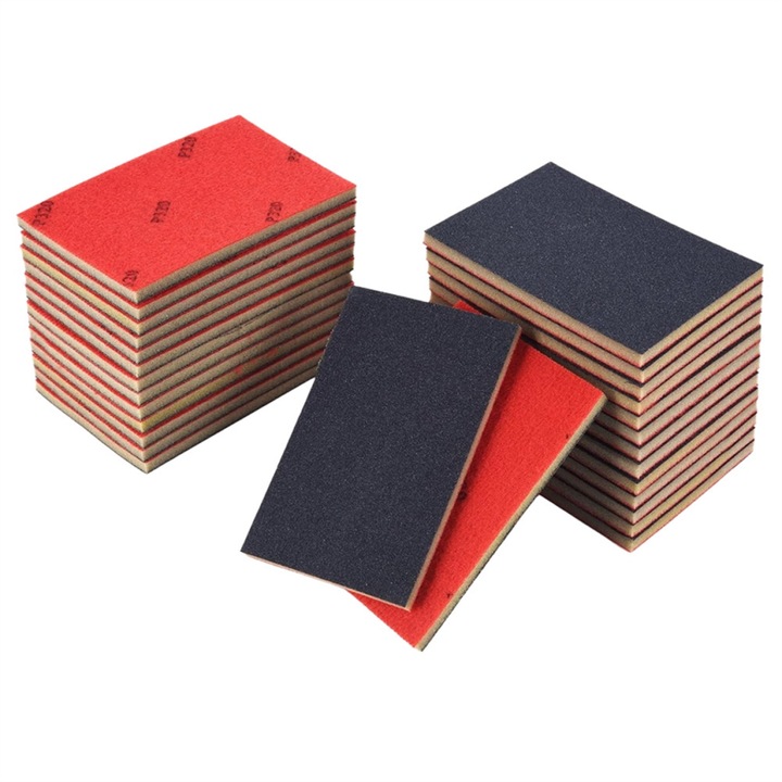 Set de 28 bureti abrazivi, granulatie 180-3000, spuma moale, 9.9x7.1x0.5cm