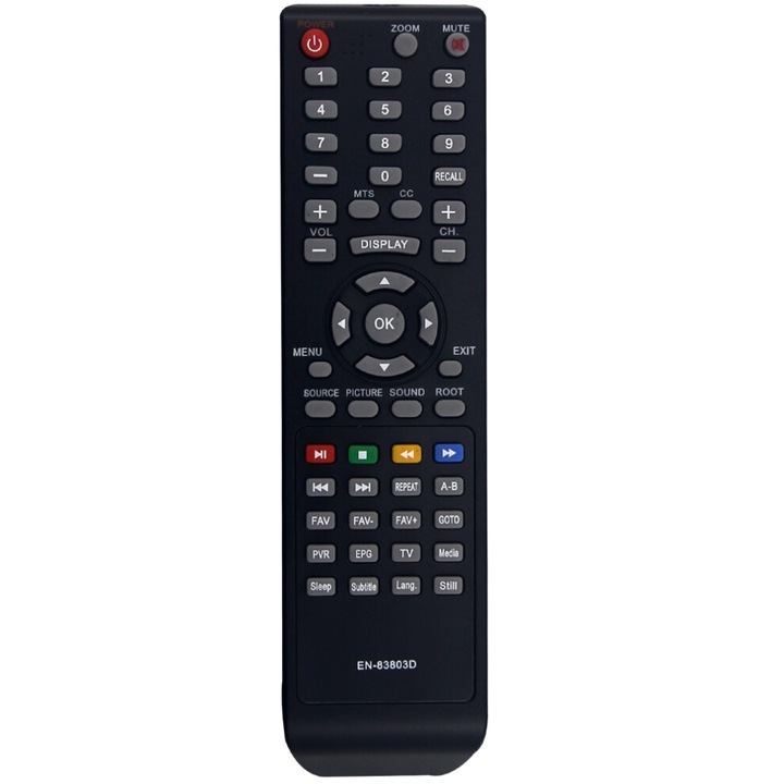 Telecomanda inlocuire neagra ABS 2xAAA