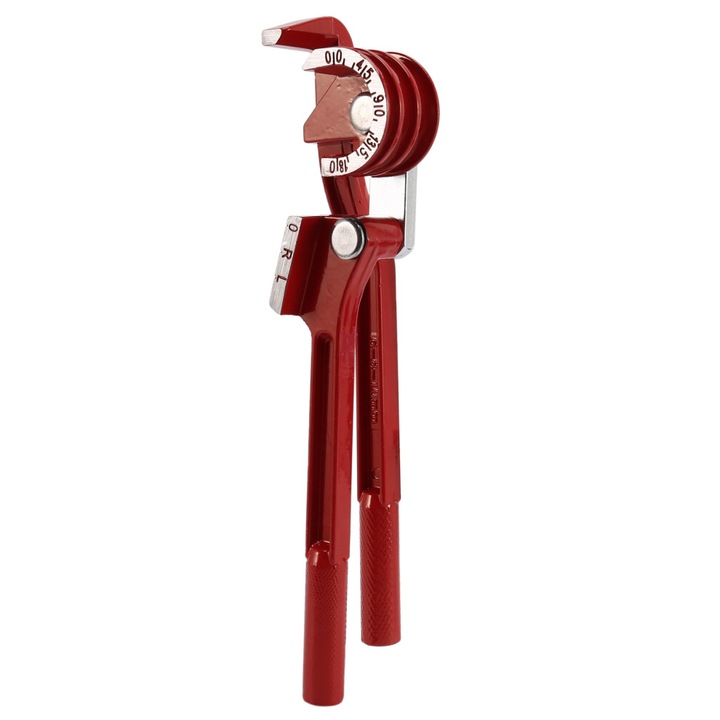 Cleste manual pentru indoit tevi, 6x8x10mm, aliaj de aluminiu, rosu