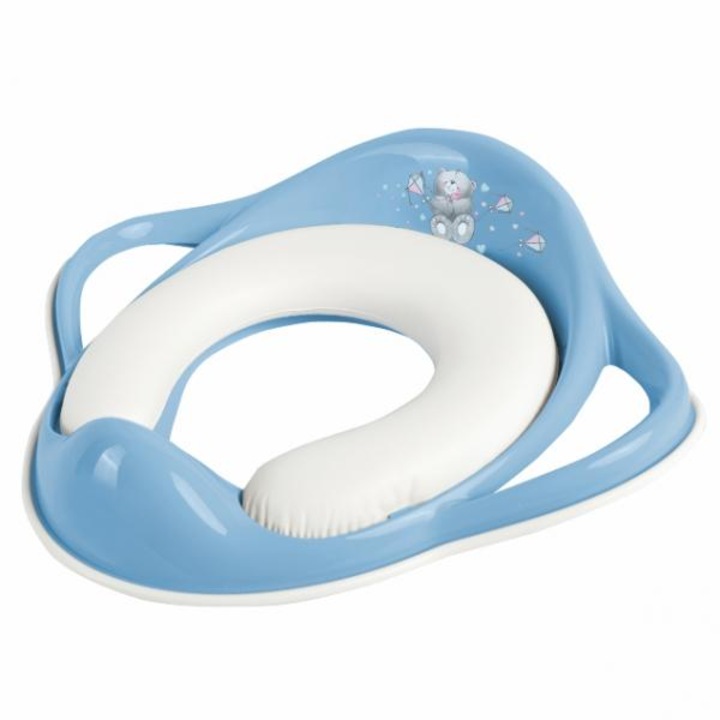 Puha WC szűkítő gyerekeknek, Medvék, kék-fehér