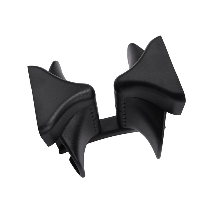 Autós pohártartó, fekete, ABS műanyagból, középkonzolhoz, 1 rekeszes