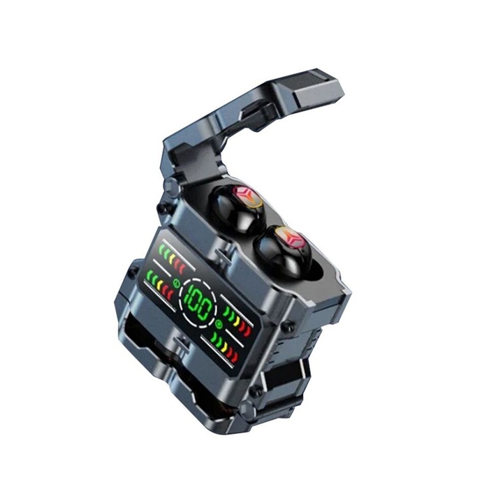 M60 Mecha vezeték nélküli fülhallgató, vízálló, zajszűrős, HD sztereó, szett