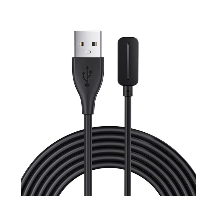 Магнитен USB кабел за зареждане 1M, 2-пинов адаптер за зареждане, съвместим със смарт часовници Polar Pacer/Pacer Pro/Ignite 3