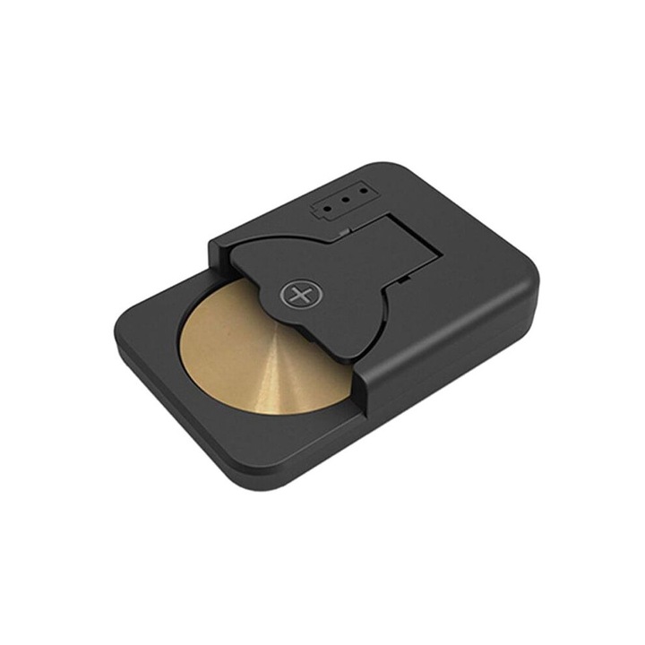 Incarcator portabil pentru baterii buton LIR2032 LIR2025 LIR2016 LIR2450, interfata Type-C, negru