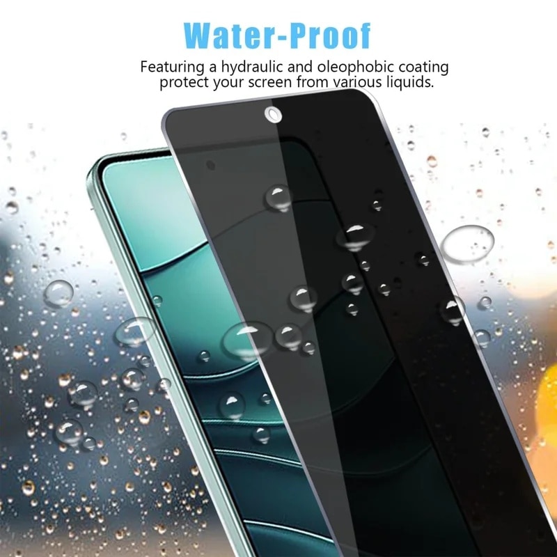 Folie pentru Xiaomi Poco X8 Pro, Anti-spy Ultra HD, Protectie 9H, Montare Simpla, 111D, set cu sticker, Privacy