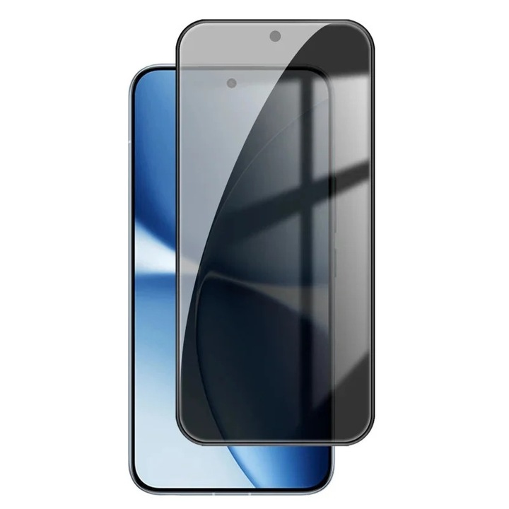Folie pentru Xiaomi Poco X8 Pro, Anti-spy Ultra HD, Protectie 9H, Montare Simpla, 111D, set cu sticker, Privacy