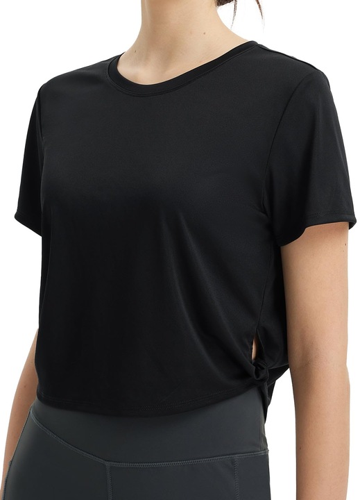 Tricou baleaf Maneca Scurta Running Negru XXL INTL