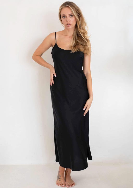 de noapte dama, Kleo, negru, satin, Uni