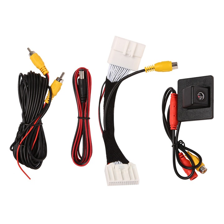 Tolatókamera Mazda 2/Demio Hatchback (DJ) 2014-2021 modellekhez, CMOS érzékelő, 170°-os látószög, fekete színű