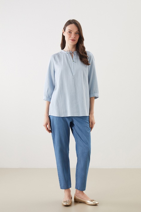 LC WAIKIKI, Bluza cu maneci 3/4, Albastru deschis