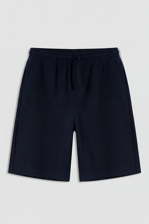 LC WAIKIKI, Pantaloni scurti cu snur, Bleumarin