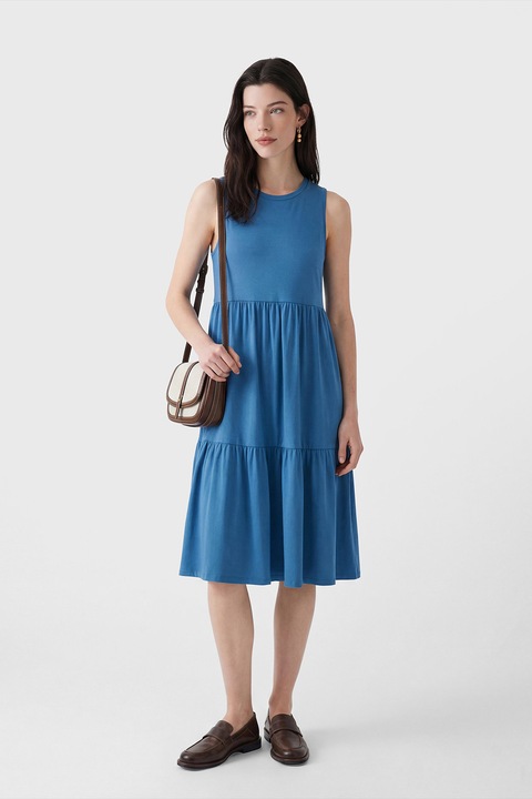 LC WAIKIKI, Rochie midi dreapta, Albastru royal