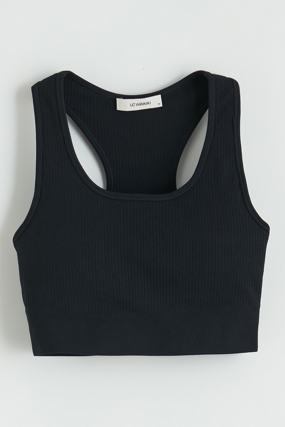 トップス kiiiii LC WAIKIKI, Top crop cu striatii, Gri antracit, XS - eMAG.ro