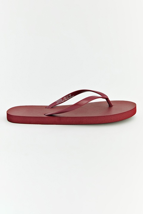 LC WAIKIKI, Papuci flip-flop cu model uni, Visiniu, 38