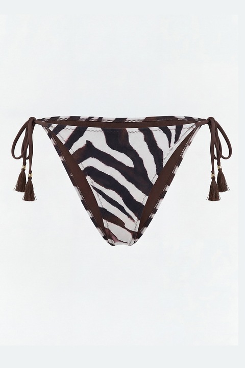 LC WAIKIKI, Slip cu animal print, Alb/Maro