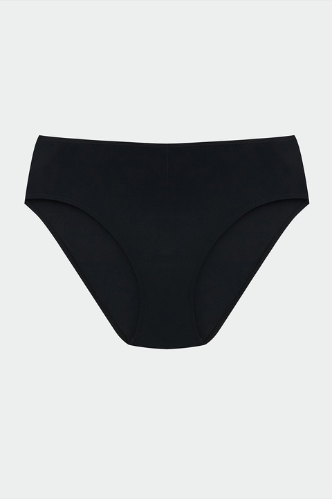 LC WAIKIKI, Slip clasic cu model uni si talie inalta, Negru