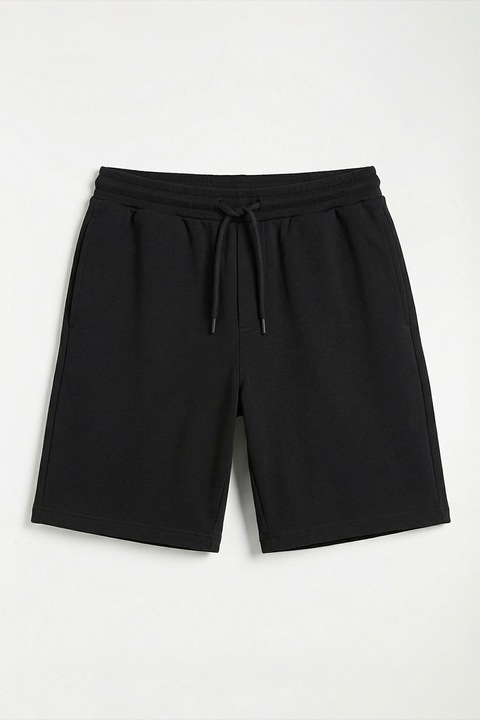 LC WAIKIKI, Pantaloni scurti de trening cu buzunare, Negru