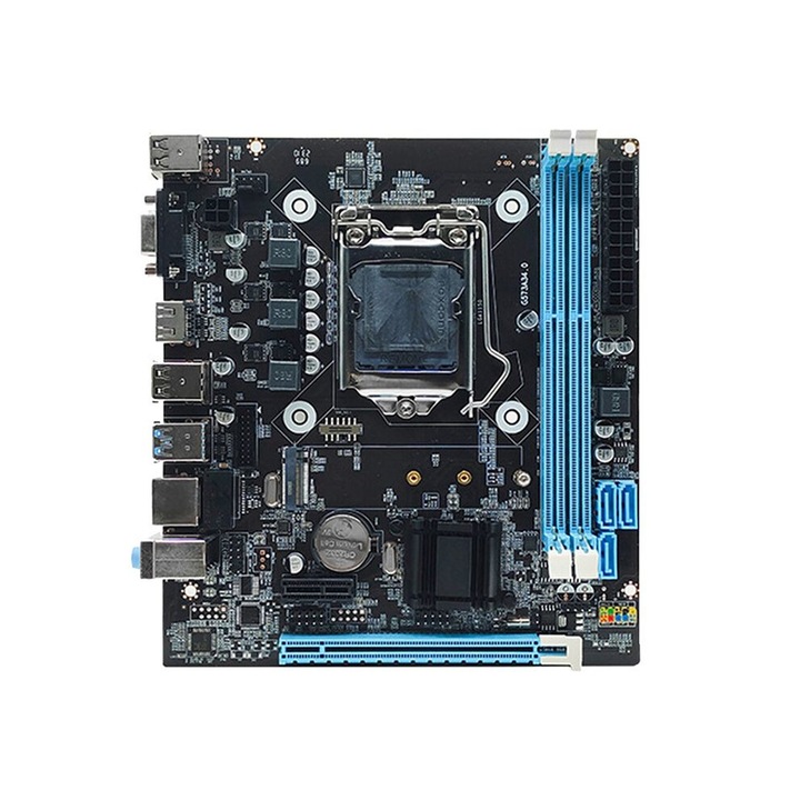Дънна платка H81 Micro-ATX, поддръжка на DDR3 16GB, VGA порт, RJ45 порт