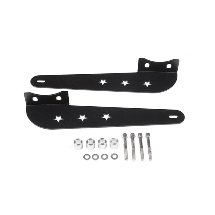 Autó tetőre szerelhető projektortartó, 2007-2021, fém, fekete, 2 darabos készlet