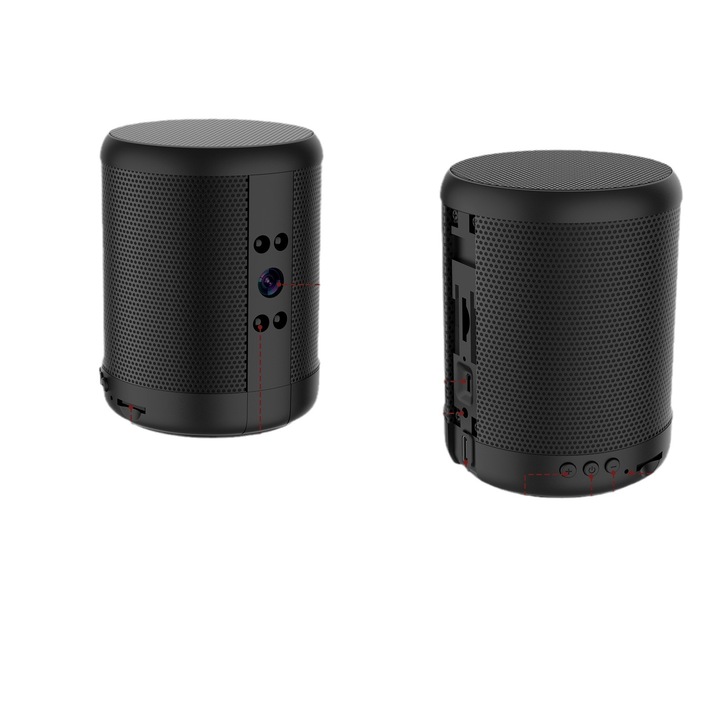 Интелигентна безжична камера за наблюдение, Aiorber, безжична Wi-Fi връзка, Bluetooth високоговорител, видео разговори, детекция на движение, дистанционно управление, HD нощно виждане, споделяне за множество потребители