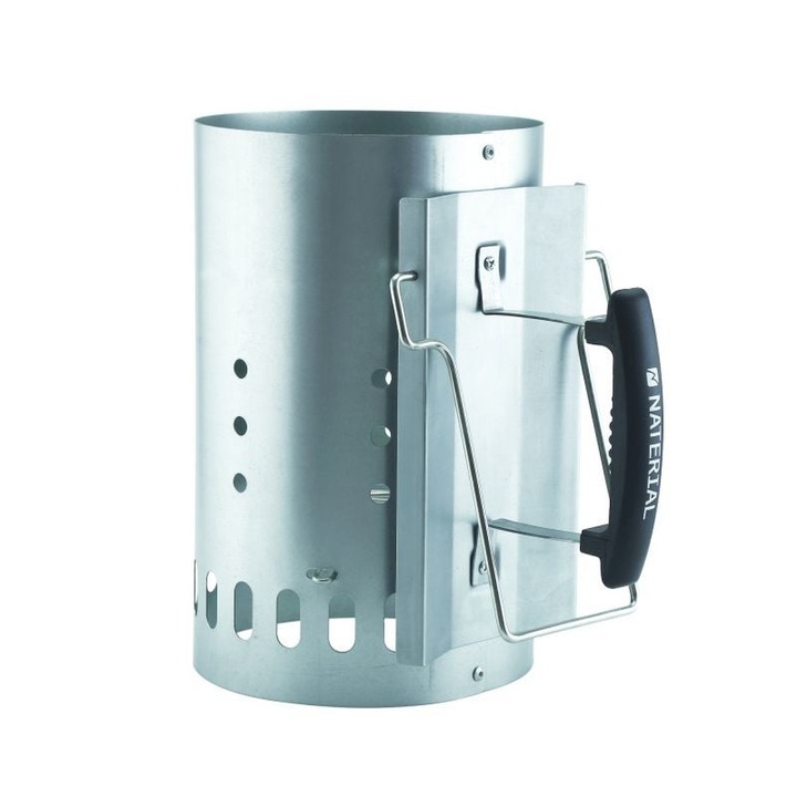 Aprinzator carbuni Naterial - Starter gratar inox, 30 cm