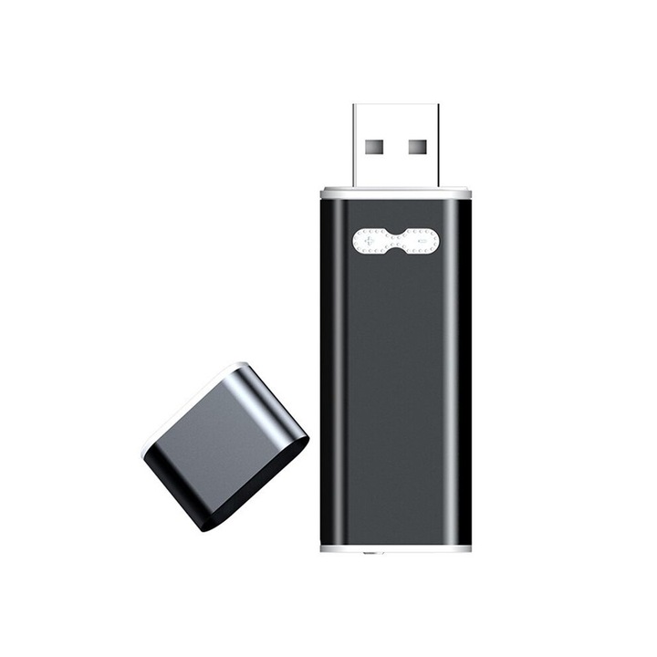 Цифров диктофон MP3, 32GB, 25 часа запис, двоен USB, метал