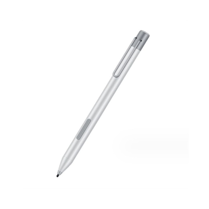 Stylus pentru Surface Pro 9/8/7/6/5/4 Book/Go, multifunctional, argintiu, 4096 niveluri de presiune, cu doua varfuri