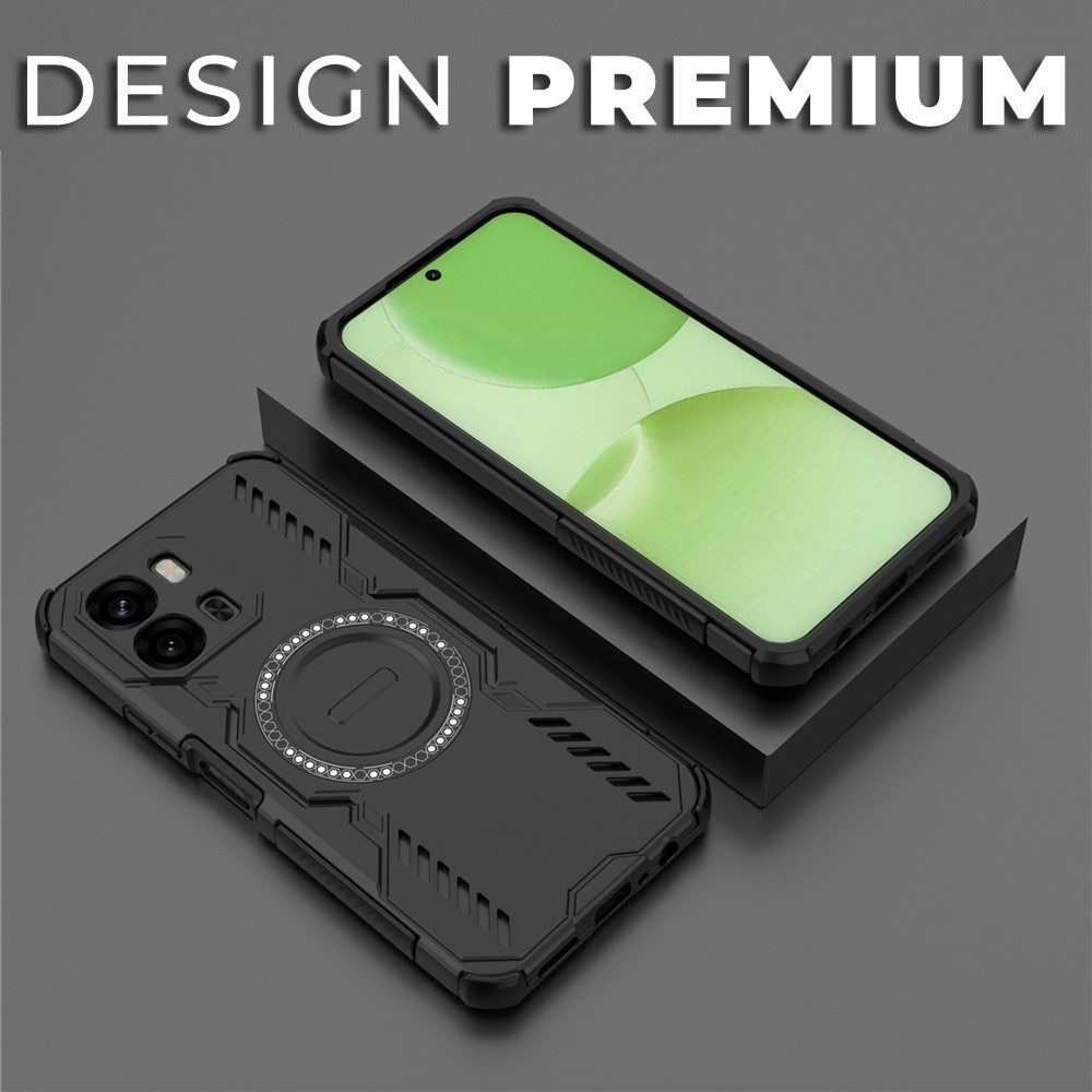 Husa pentru Oppo A6 4G DaDen ArmorMag, Magsafe, Antisoc, Calitate Premium, Protectie Superioara, Negru