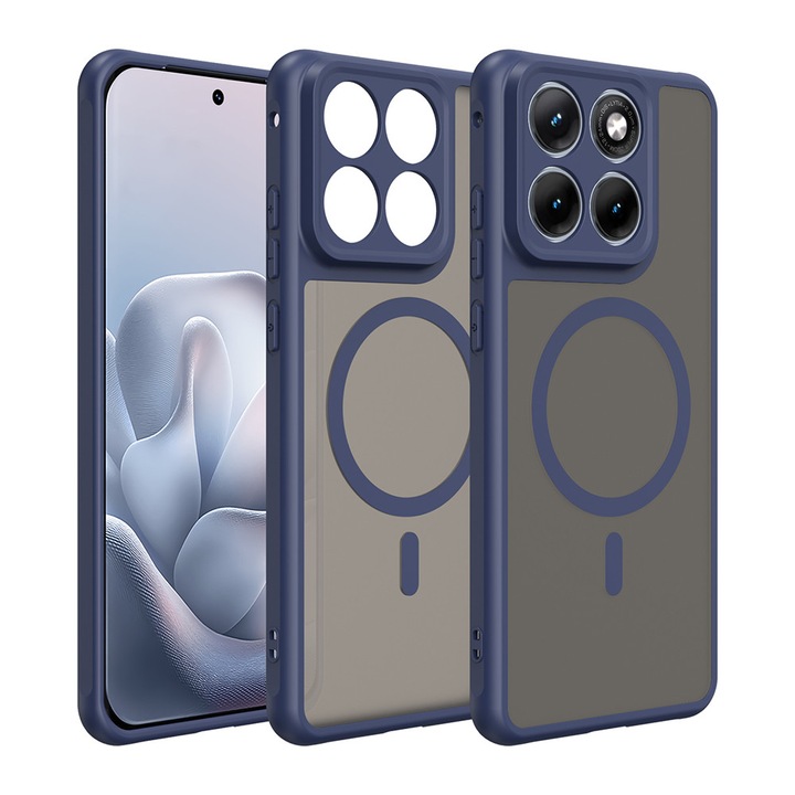 Husa pentru Motorola Edge 70 Fusion - Techsuit HaloFrost II MagSafe - Navy Blue