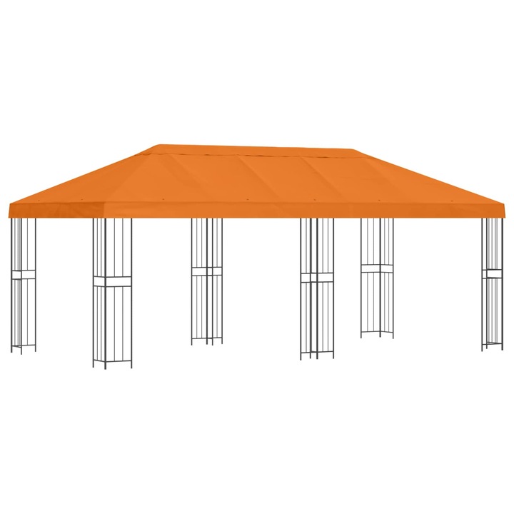 Pavilion cu panouri laterale vidaXL, 6 x 3 m Portocaliu