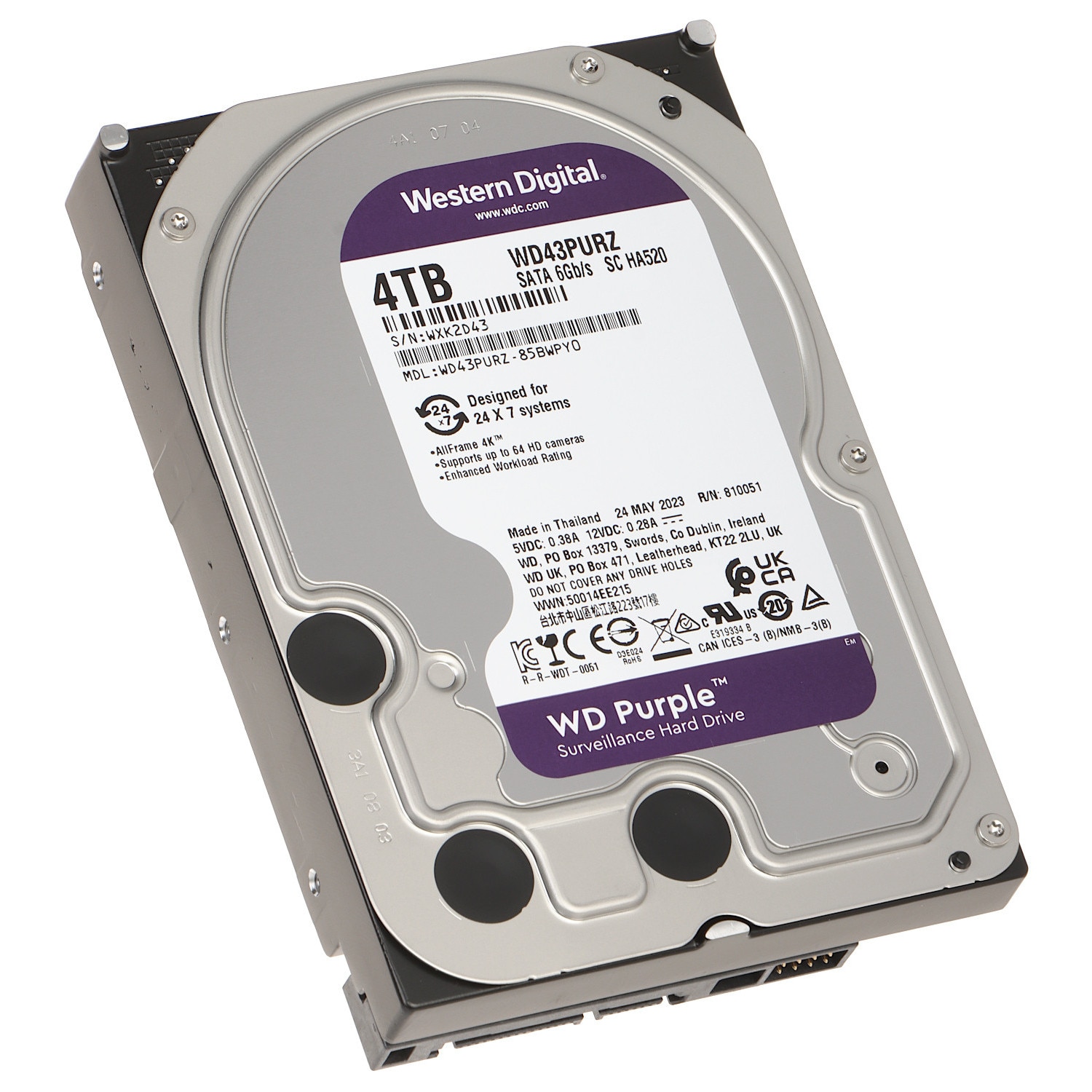 Hard Disk 4TB, Western Digital, 3.5