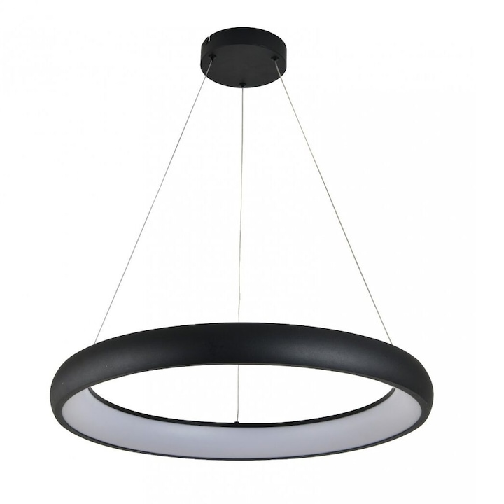 LED függőlámpa 30W, fekete, 120x40cm, alumínium/acél/szilikon, IP20