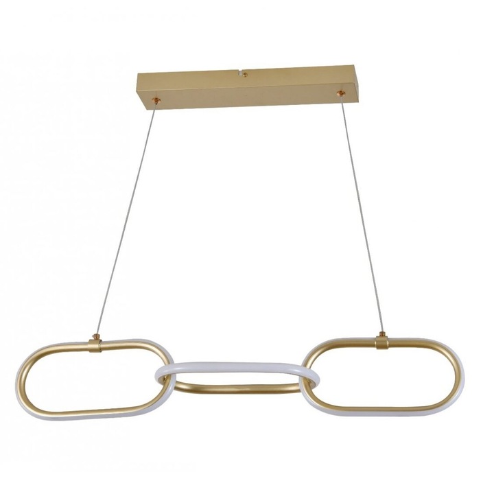 LED висяща лампа, OMS, златиста, 20W, 1200lm, 120x67cm