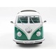 Volkswagen T1 Samba 1962 modellautó, 1/18, zöld/fehér, fém/műanyag